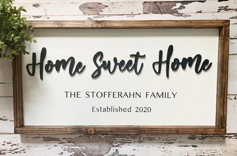 Framed: Home Sweet Home